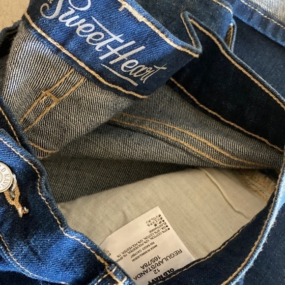 Vintage Old Navy Jean Bermudas High Waisted Cuffed The Sweetheart Jean S… - Picture 5 of 8